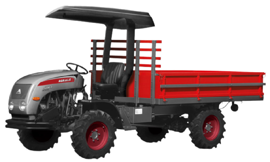 Trator Agrale em campo